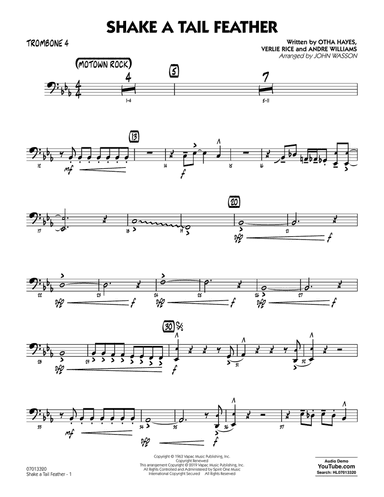 Shake a Tail Feather (arr. John Wasson) - Trombone 4