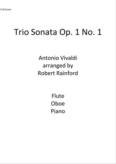 Trio Sonata Op. 1 No. 1