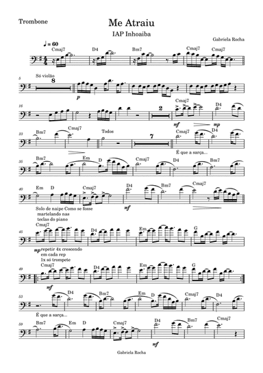 Me atraiu - Score Only