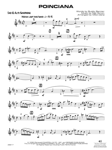Poinciana: 2nd E-flat Alto Saxophone
