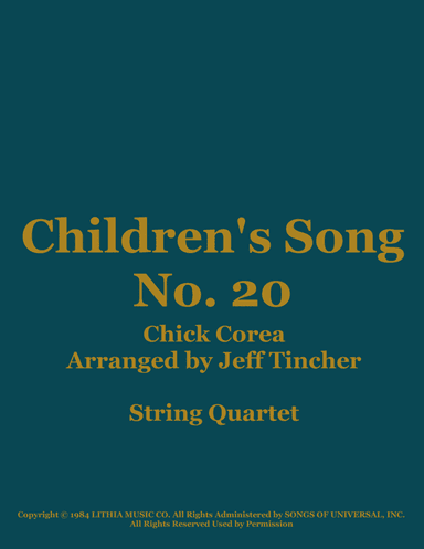 Children's Song No. 20