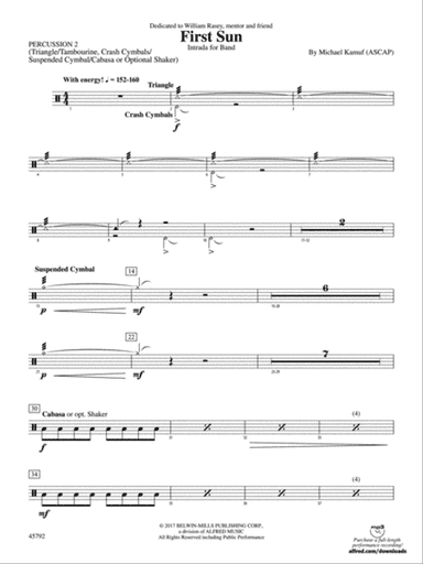 First Sun: 2nd Percussion