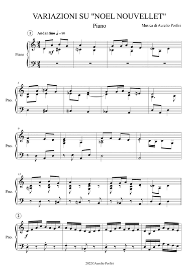 VARIAZIONI SU "NOEL NOUVELLET"