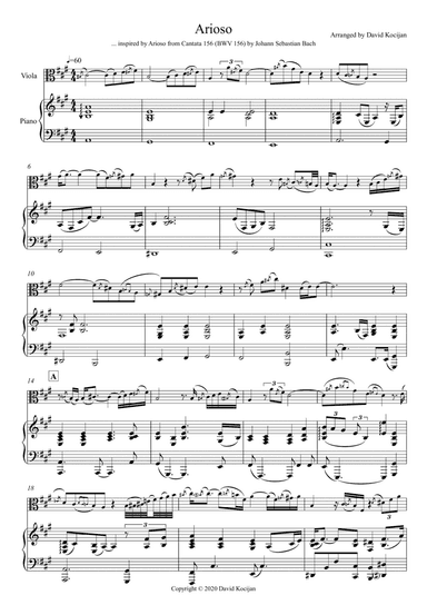 Arioso (viola & piano)