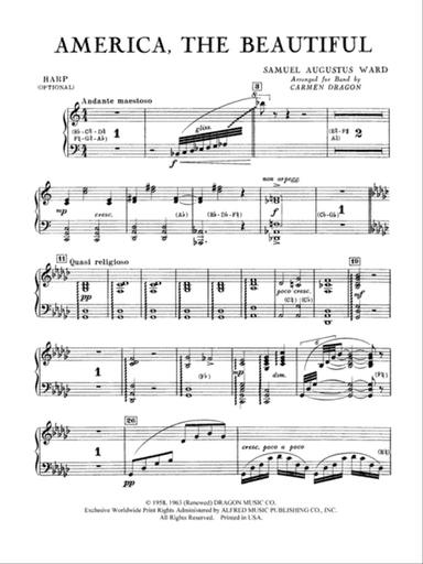 America the Beautiful: Harp