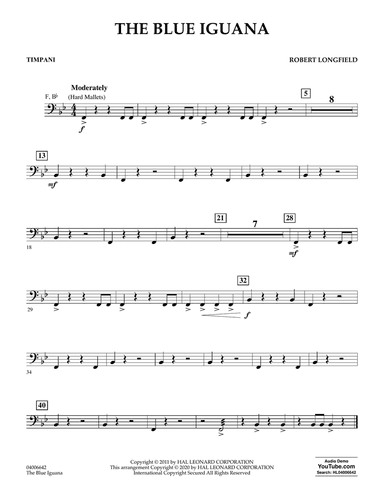 The Blue Iguana - Timpani