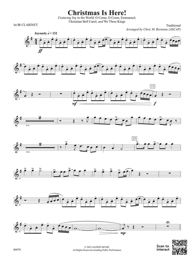 Christmas Is Here!: 1st B-flat Clarinet