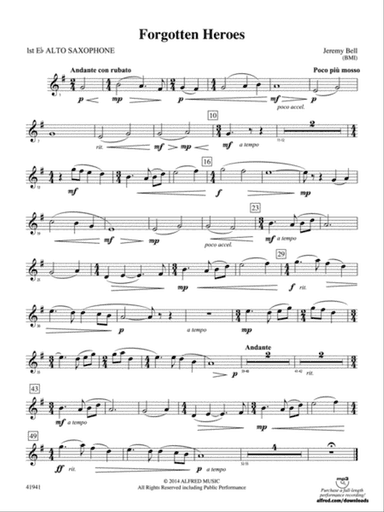 Forgotten Heroes: E-flat Alto Saxophone