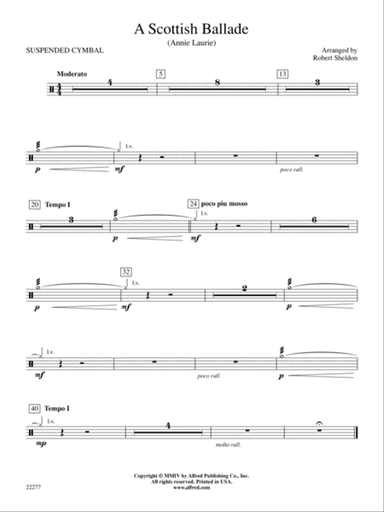 A Scottish Ballade: 1st Percussion