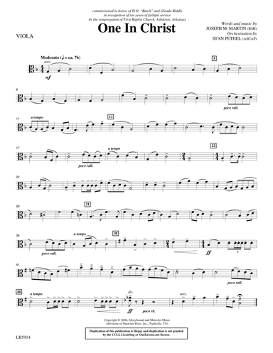 One In Christ - Viola