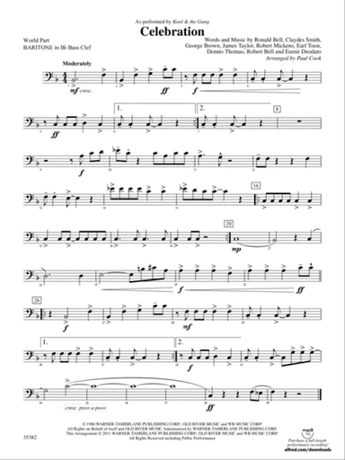 Celebration: (wp) B-flat Baritone B.C.