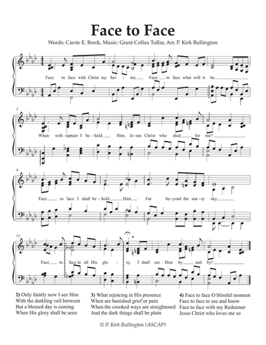 Face to Face Alternate Harmonization