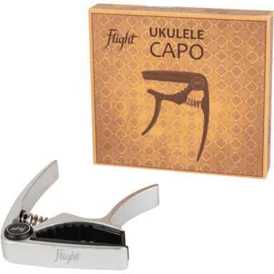 Flight Aluminium Ukulele Capo Silver