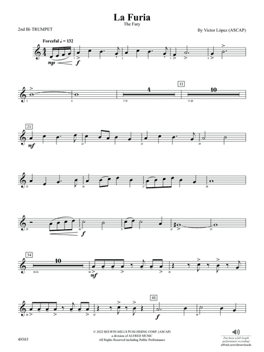 La Furia: 2nd B-flat Trumpet