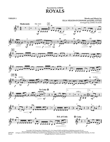 Royals - Violin 1