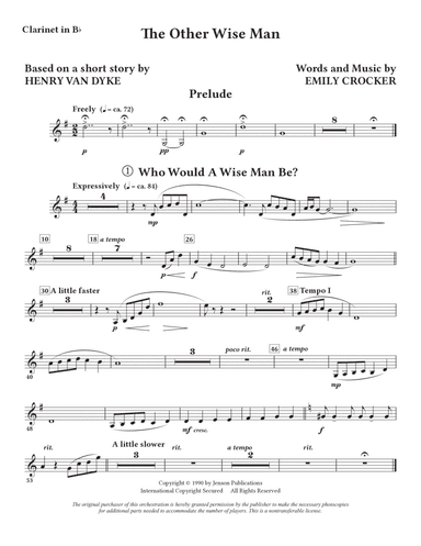 The Other Wise Man - Bb Clarinet
