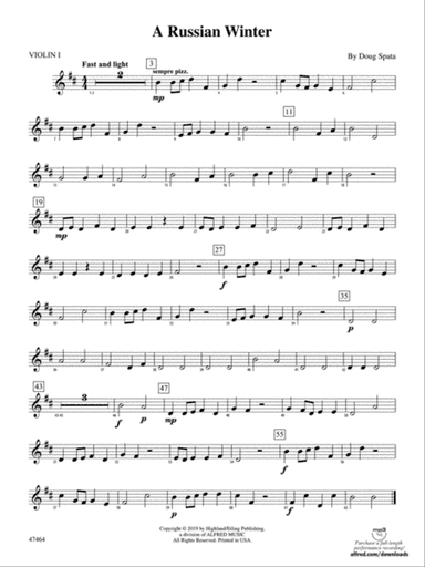 A Russian Winter: 1st Violin