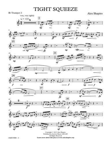 Tight Squeeze - Bb Trumpet 2
