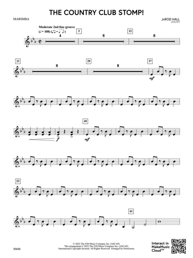 The Country Club Stomp!: Marimba