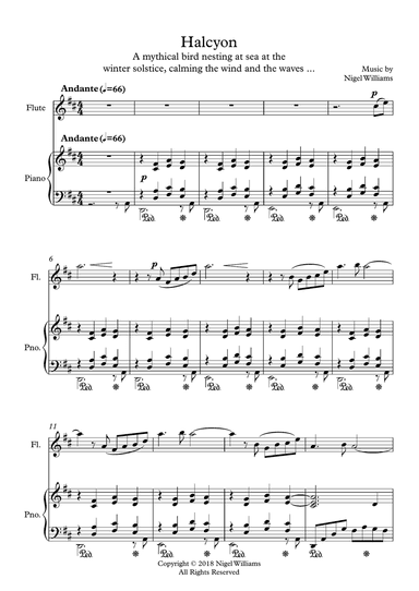 Halcyon, for Flute and Piano