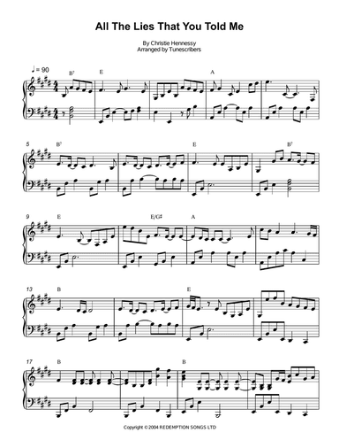 All The Lies That You Told Me