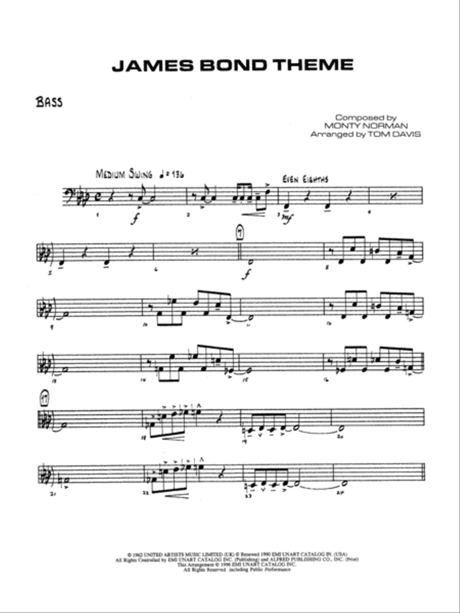 James Bond Theme: String Bass