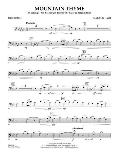 Mountain Thyme - Trombone 2