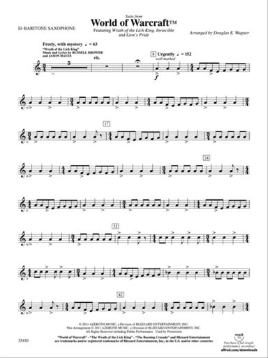 World of Warcraft, Suite from: E-flat Baritone Saxophone