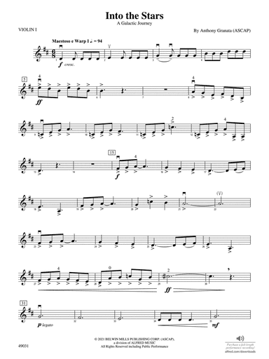 Into the Stars: 1st Violin