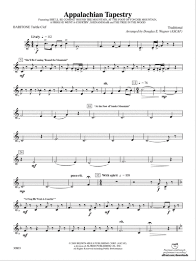 Appalachian Tapestry: (wp) Baritone T.C.