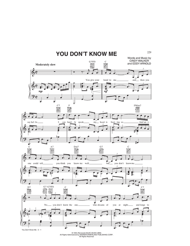 You Don't Know Me