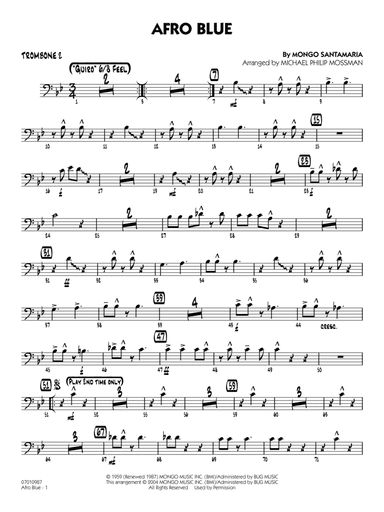 Afro Blue (arr. Michael Philip Mossman) - Trombone 2