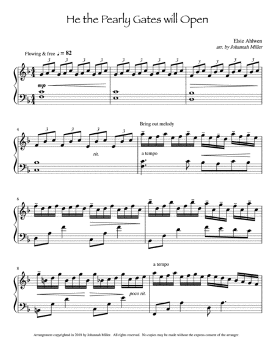 He the Pearly Gates Will Open