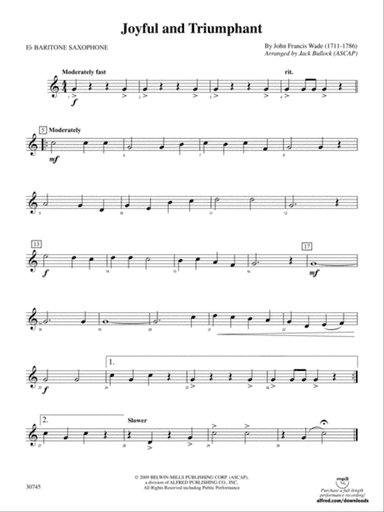 Joyful and Triumphant: E-flat Baritone Saxophone