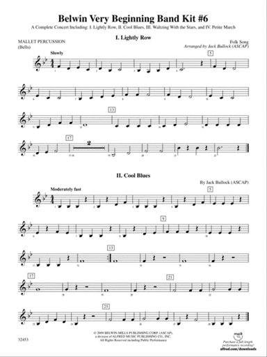 Belwin Very Beginning Band Kit #6: Mallets