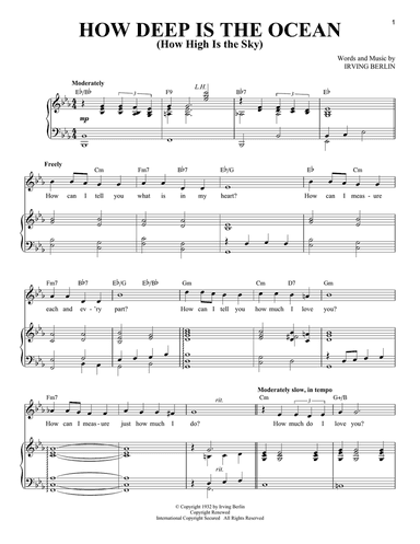 How Deep Is The Ocean (How High Is The Sky)