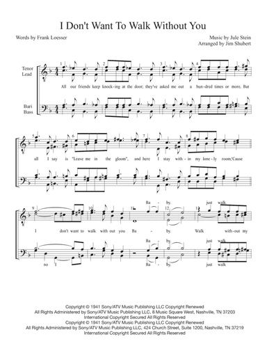 I Don't Want To Walk Without You