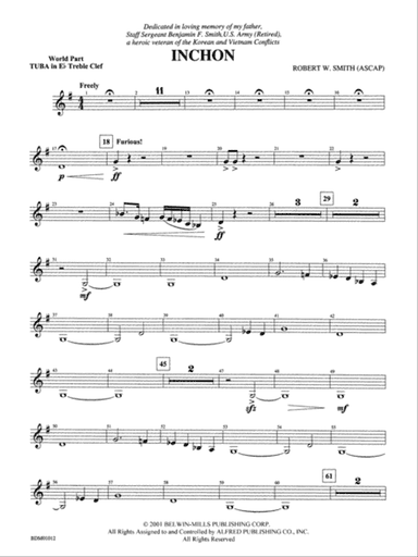 Inchon: (wp) E-flat Tuba T.C.