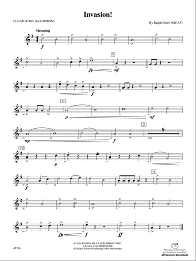 Invasion!: E-flat Baritone Saxophone
