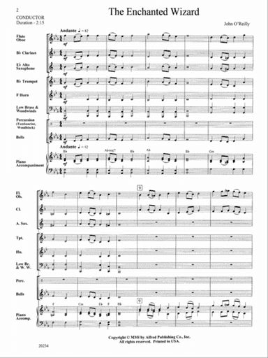 The Enchanted Wizard: Score