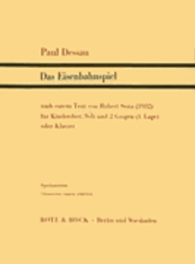Eisenbahnspiel,kinderchor/ 2 Vn( Pno),gesamtpart.= Oct W/acc.
