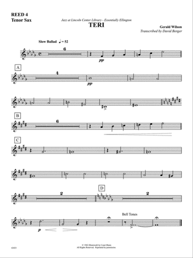 Teri: 2nd B-flat Tenor Saxophone