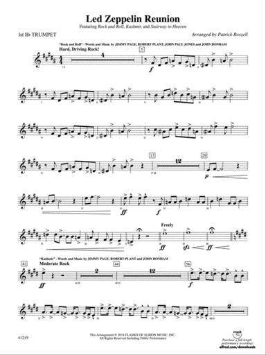 Led Zeppelin Reunion: 1st B-flat Trumpet