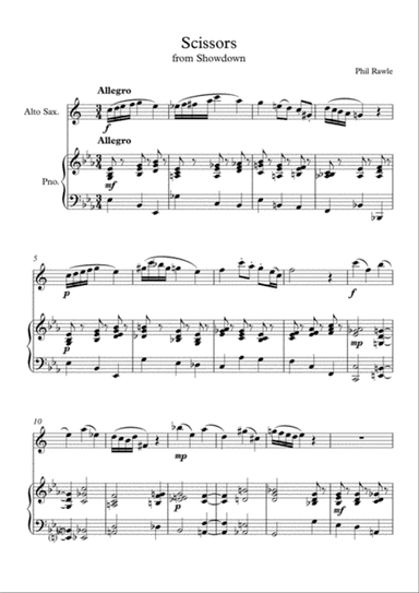 Scissors - Alto Sax and Piano