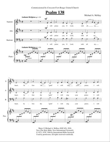I Will Praise You, O God (Psalm 138)