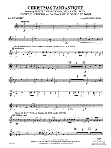 Christmas Fantastique (Medley): 2nd B-flat Trumpet