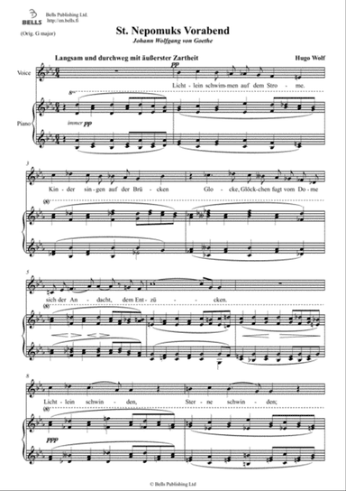 St. Nepomuks Vorabend (E-flat Major)