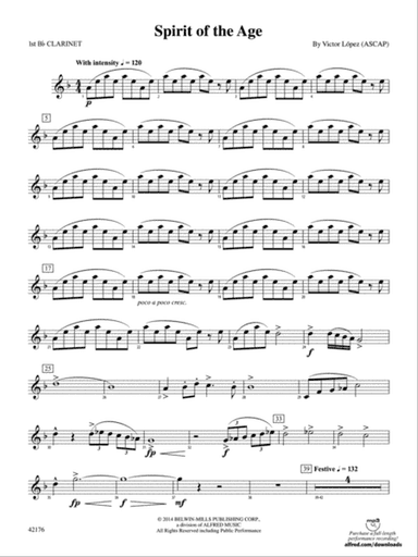 Spirit of the Age: 1st B-flat Clarinet