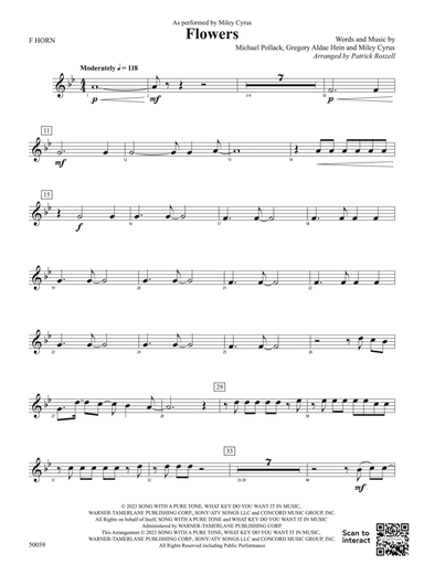 Flowers: 1st F Horn