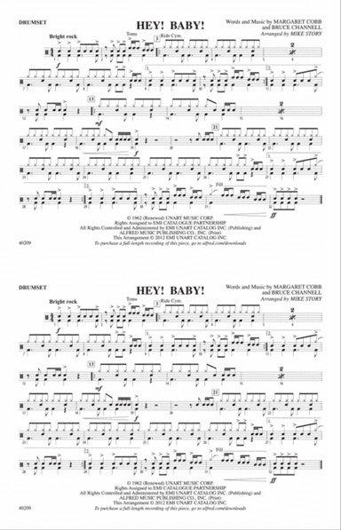 Hey! Baby! (from Dirty Dancing): Drumset